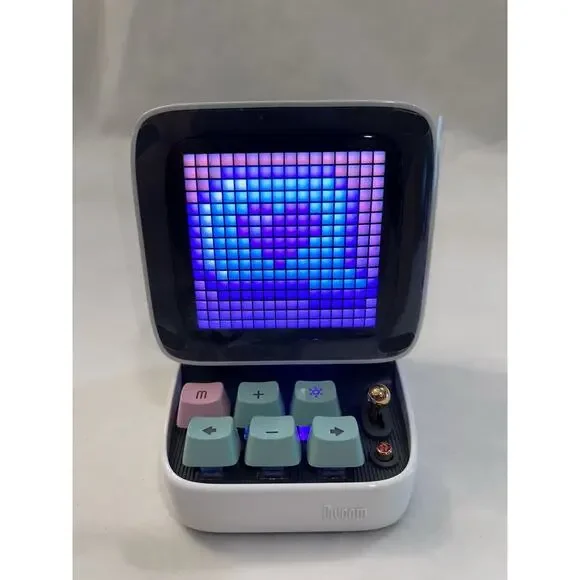 Divoom Ditoo Pro Retro Pixel Art Bluetooth Speaker 15 Watt White - Picture 2 of 7